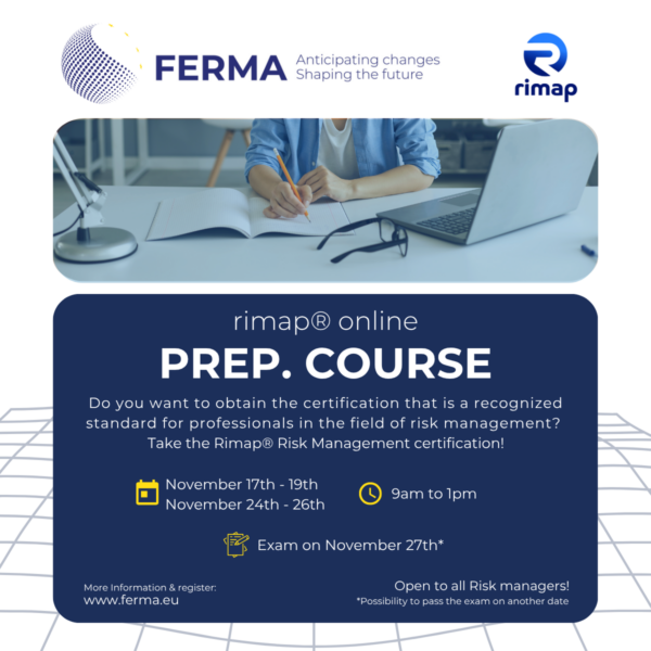 FERMA rimap® Preparatory Course – November 2025